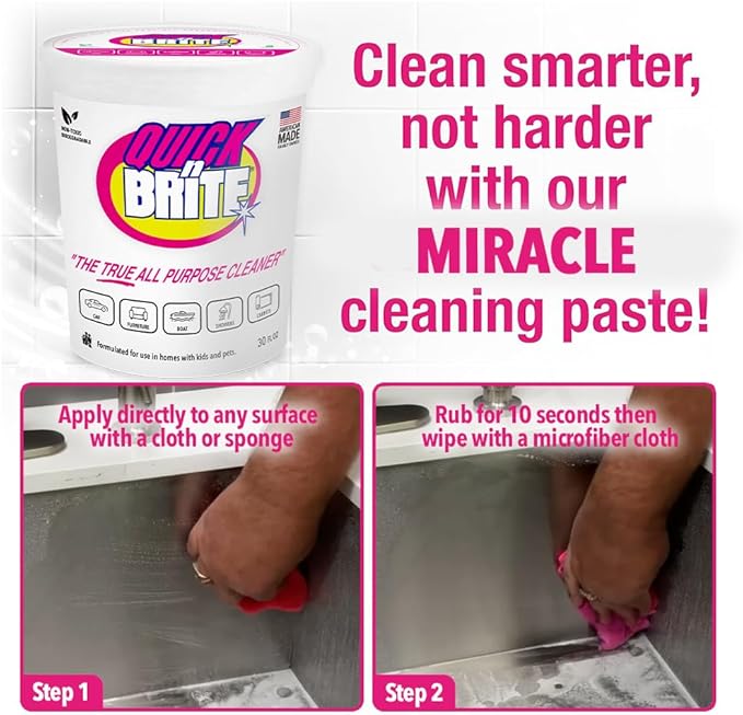 Quick 'n Brite All Purpose Cleaning Paste – Kid & Pet Safe, Powerful - Image 7