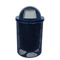 COATEDOUTDOORFURNITURE RDT-P-TXTDBL Heavy Duty Round Trash Receptacle by CoatedOutdoorFurniture