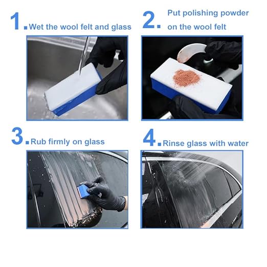 Cerium Oxide Glass Polishing Kit – Multifunctional Light Scratch Remover & Oil - Image 4