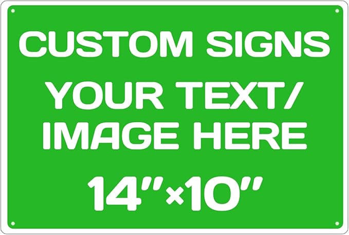 Personalized Aluminum Weatherproof Metal Signs by Repaly
