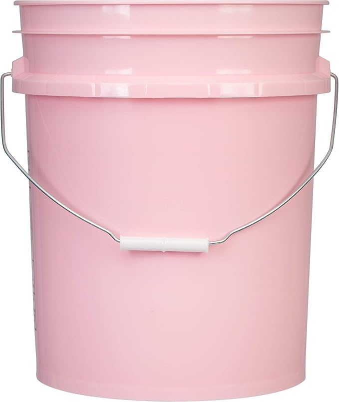 House Naturals 5 Gallon Pink Food Grade Bucket Pail - Image 4