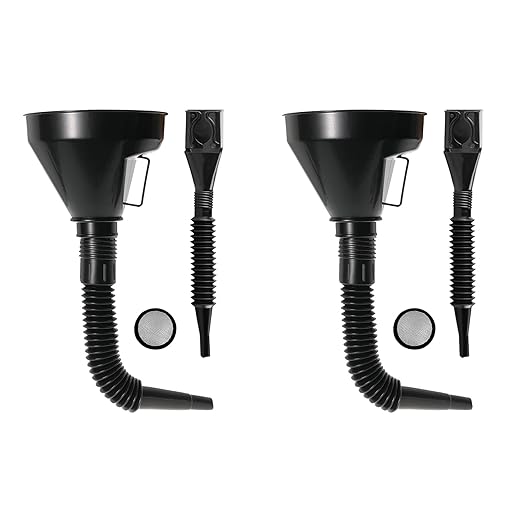 4 PcsOil Funnel Kit, Car Oil Funnels by XhjzgcTech