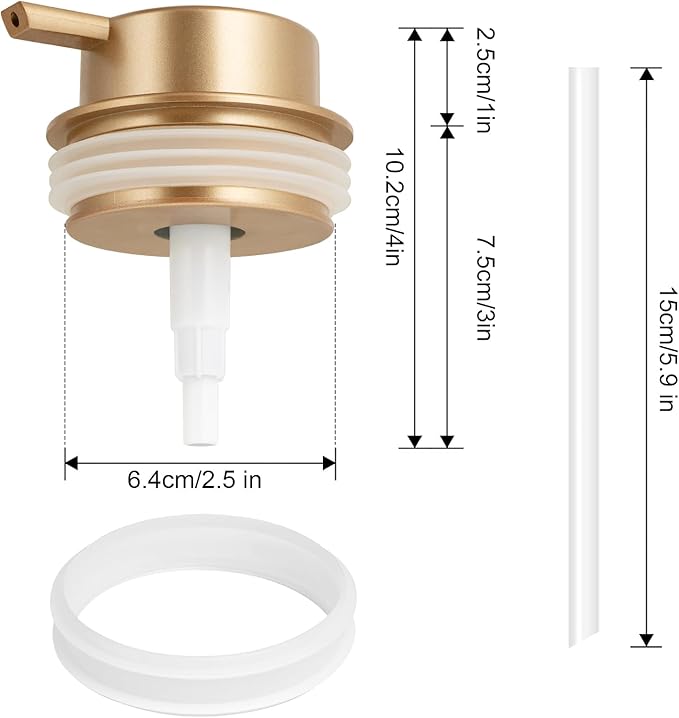 Liquid Soap Dispenser Pump 2pcsHead Replacement Spare Plastic Pump Bathroom - Image 3