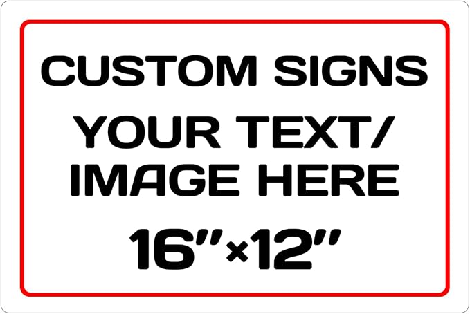 Custom Aluminum Weatherproof Metal Sign by Repaly