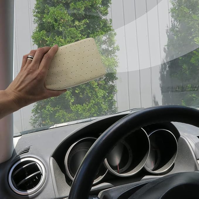 Evelots Car Windshield Cleaner Chamois, 2 Pack, Window Glass Defogger Sponge - Image 2