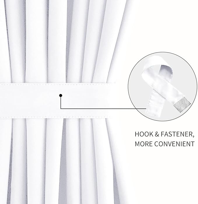 DWCN French Door Curtains – Rod Pocket Thermal Curtain - Image 2