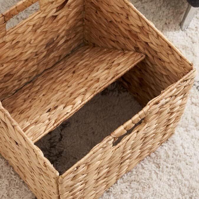 10.5 x 10.5in Wicker Storage Baskets - Image 4