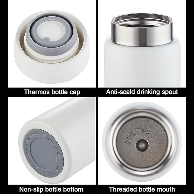10oz Mini Water Bottle Stainless Steel Thermos Small Flask - Image 3
