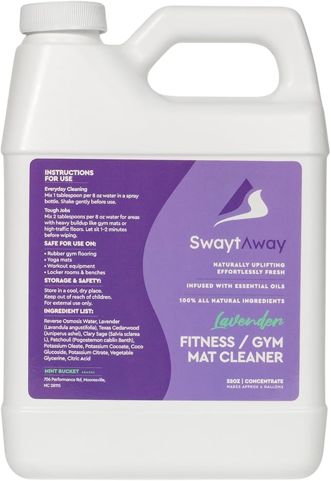 SwaytAway Fitness Mat Cleaner Concentrate – 32oz Lavender Essential Oil Formula - Image 7