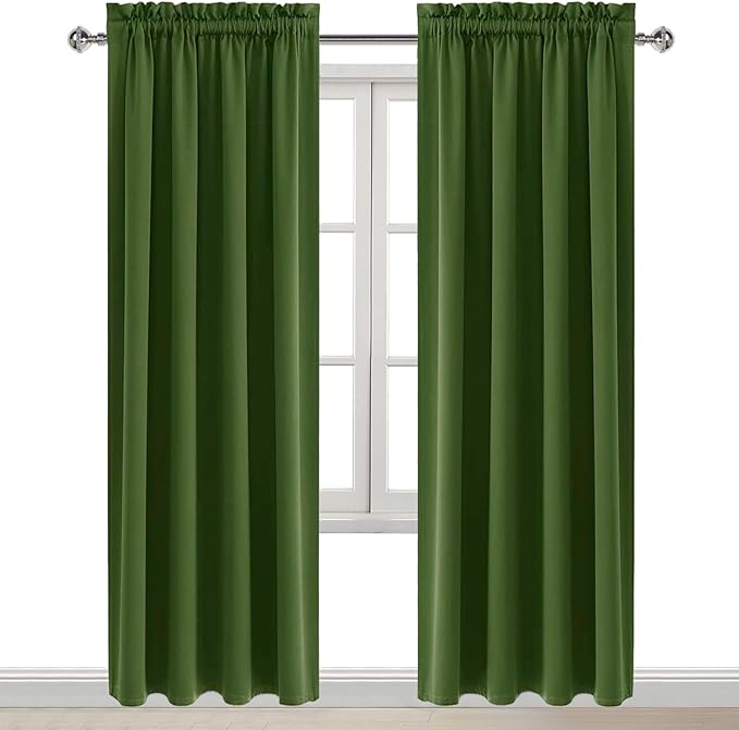 DWCN Blackout Curtains Room Darkening Thermal Insulated Bedroom Curtains Window - Image 9
