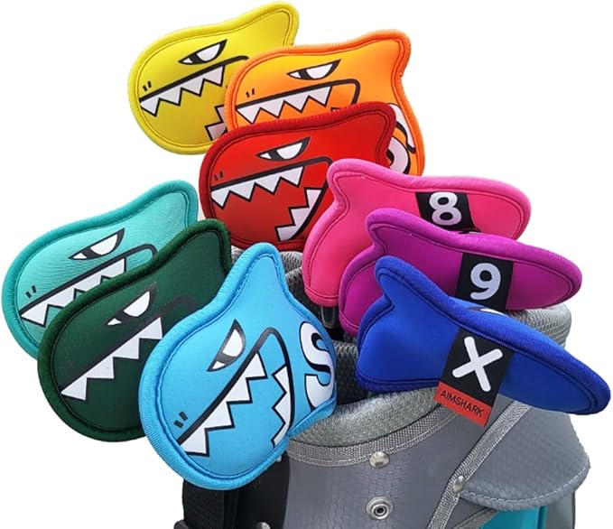 Palette Golf Iron Covers / 9pcs Set/Golf Head Covers/Golf Club Covers by AIMSHARK