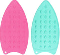 HARFINGTON 2pcs Silicone Iron Rest Pad, Fuchsia/Turquoise by HARFINGTON