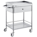 VEVOR Medical Cart, 2-Layer Stainless Steel Cart 220 lbs Weight Capacity by VEVOR