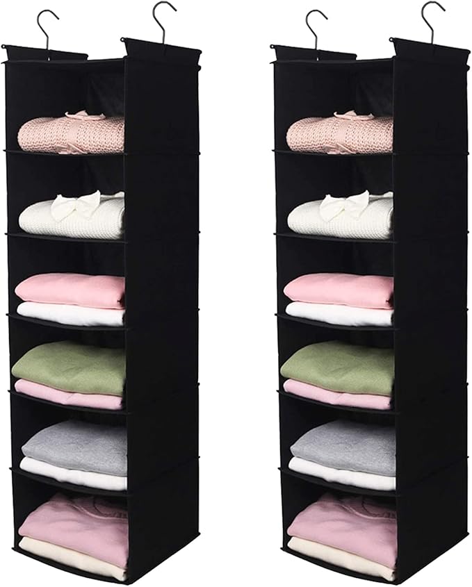 MAX Houser 6 Tier Shelf Hanging Closet Organizer, Closet Hanging Shelf by MAXHouser