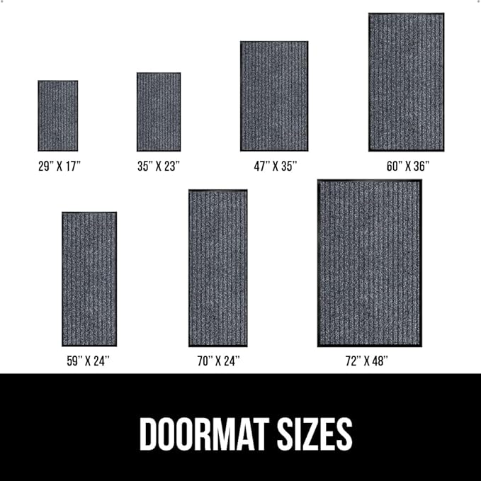 GORILLA GRIP Traffic Guard Door Mat, Heavy Duty Welcome Mats, Commercial Office - Image 6