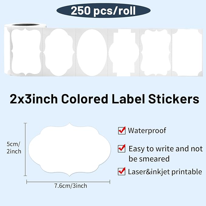 White Labels Stickers - Image 2