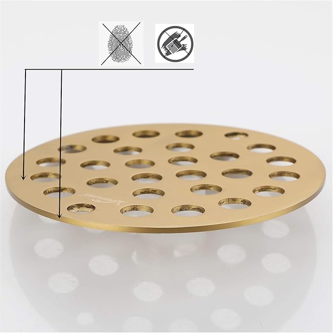 4-Inch Screw-in Shower Strainer Drain Cover Replacement Floor Strainer - Image 5