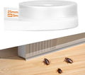 RECAPS 25mm 16.4 Feet Silicone Weather Stripping Door Seal, Transparent Under by RECAPS