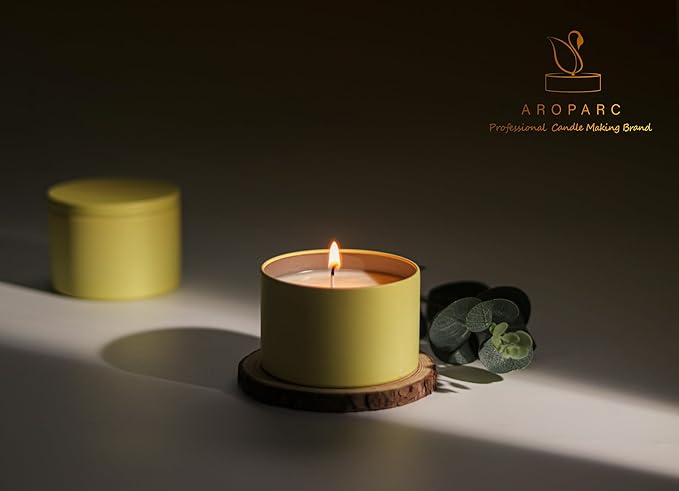 Aroparc Candle Tins 8oz with Lids, 24 Pack Seamless Candle Containers - Image 3