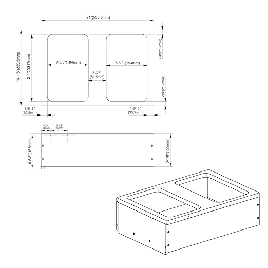 Dowell B18/B21 Wood Base Wastebasket Pullout - Image 9