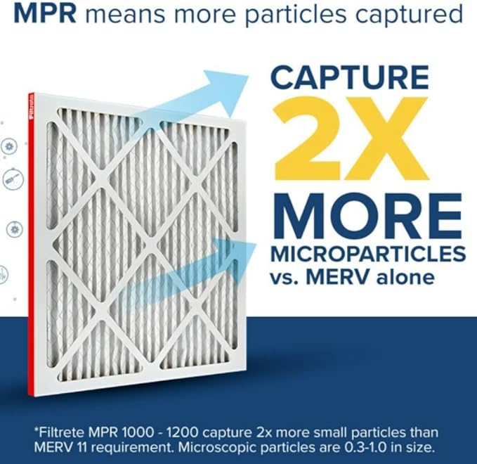 Filtrete 16x25x1 AC Furnace Air Filter, MERV 11, MPR 1000, Micro Allergen - Image 4