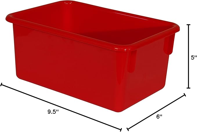 Wood Designs Cubby Storage Bin, Heavy Duty Plastic Containers - Image 7