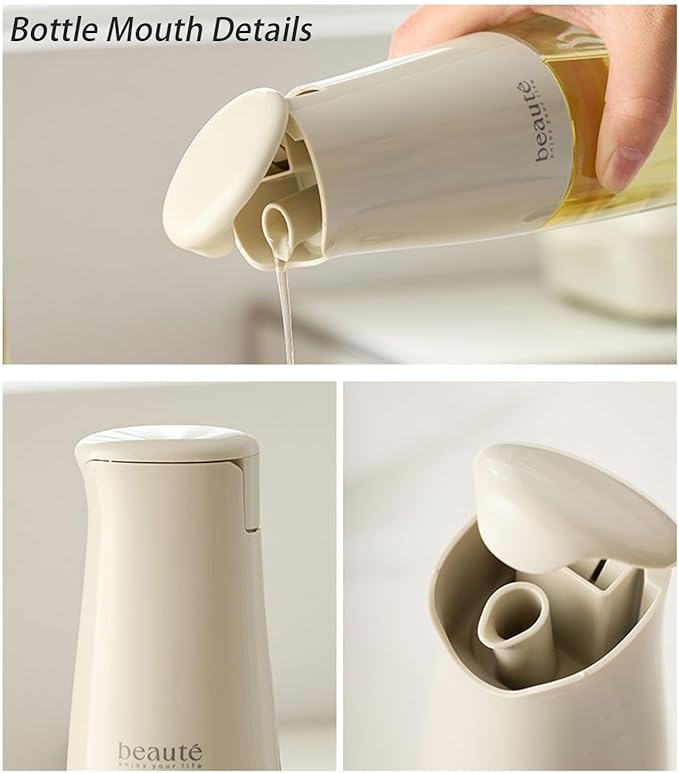 Olive Oil Dispenser Bottle for Kitchen, Auto Flip、Non-Drip、Leak Proof, Oil - Image 2