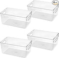 Clear Plastic Storage Bins, Pantry Organizers and Storage Containers Fridge by CONTROLKITCHEN