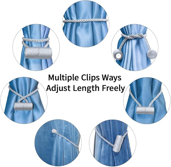 18 Inch Strong Magnetic Curtain Tiebacks, Curtain Holdbacks Modern Upgrade - Image 4