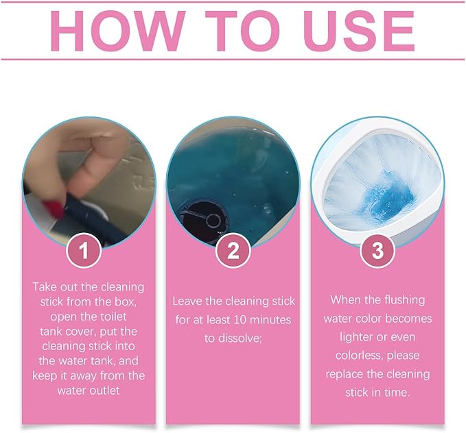 Multi-Functional Toilet Cleaning Sticks, 5 Colors, Long-Lasting Tank Cleaner - Image 7