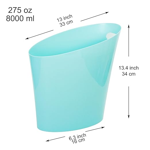 Youngever 2 Gallon Slim Trash Can, Plastic Garbage Container Bin, Small Trash - Image 2