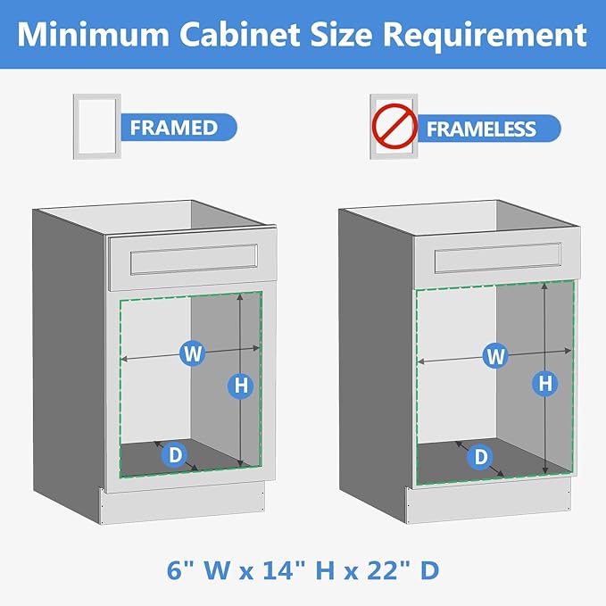 ROOMTEC 2 Tier Individual Pull Out Cabinet Organizer 5½"W x 21½"D, Slide Out - Image 4