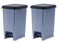 Superio Slim Trash Can with Foot Pedal – 2.5 Gallon Step-On Trash Can with Lid by Superio