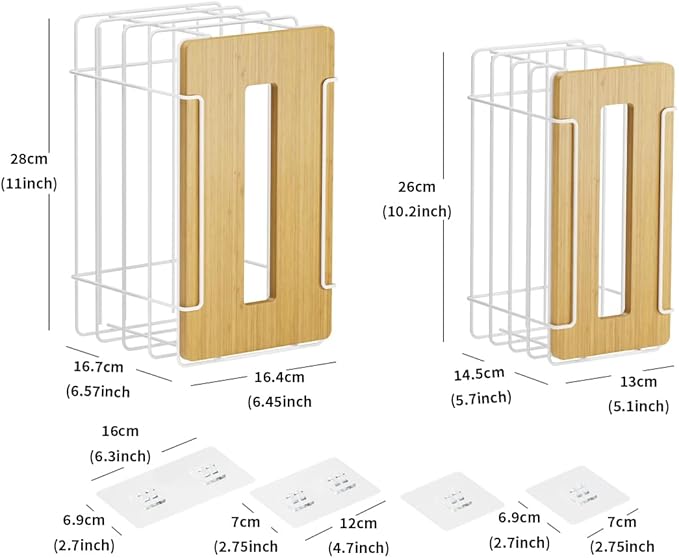 2 Pack Grocery Bag Holder for Plastic Bags - Image 2