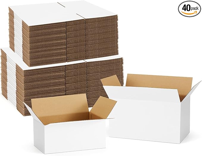Assorted-Sizes-Shipping-Boxes-40-Pack: 9x6x4 & 11x6x6 by POEVER