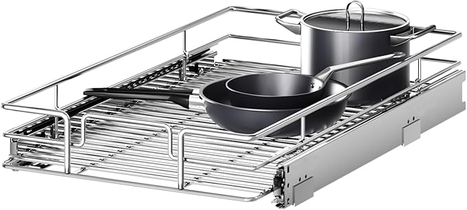 Pull Out Cabinet Organizer 10½" W x 21½" D, Heavy Duty Cabinet Pull Out Shelves by Unknown