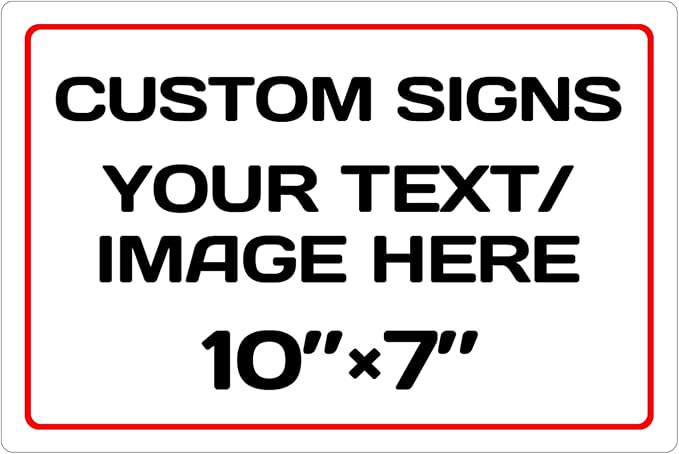 Personalized Aluminum Weatherproof Metal Sign by Repaly