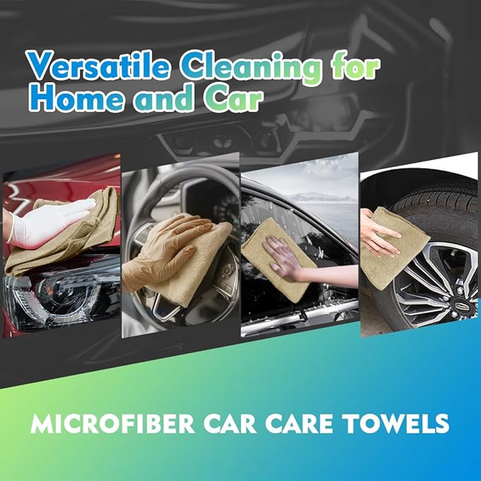 HOMEXCEL Microfiber Cleaning Cloth 20 Pack 11.5 x 11.5 inch Microfiber Towels - Image 4