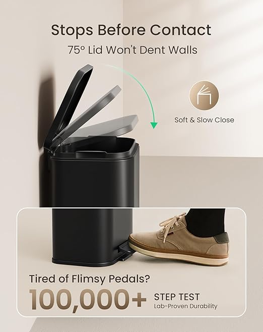 Cesun Small Bathroom Trash Can - Image 3