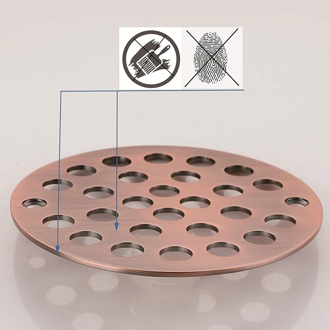 4-Inch Screw-in Shower Strainer Drain Cover Replacement Floor Strainer - Image 3