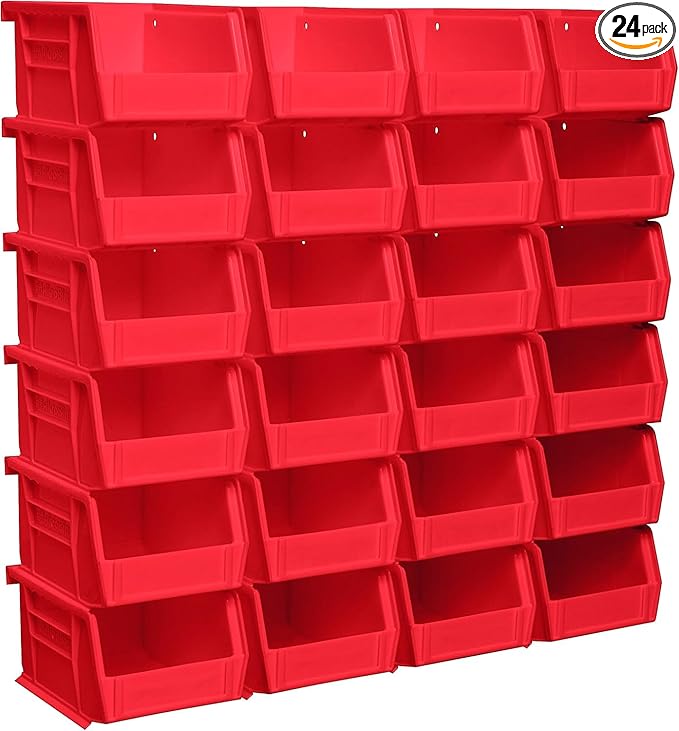 Akro-Mils 30210 AkroBins Plastic Storage Bins, Space-Saving Stackable Bins by Akro-Mils