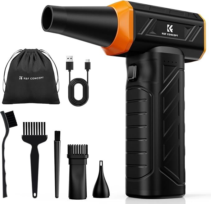K&F CONCEPT Long-Lasting Compressed Air Duster, 8000mAh-150min Endurance| by KFCONCEPT