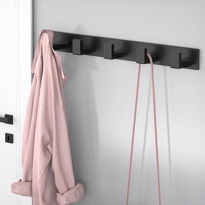 PMMASTO Coat Rack Wall Mount, Coat Hooks Wall Hooks - Image 5