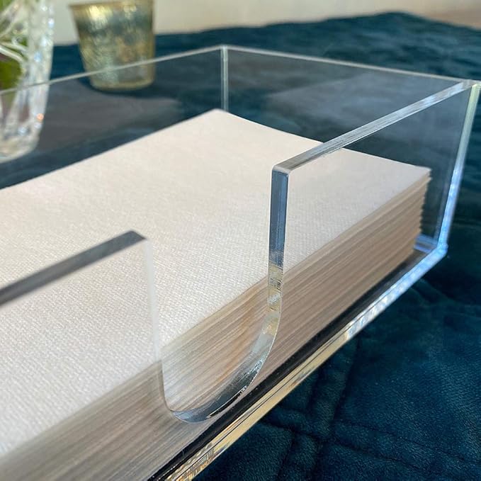 Sicily Acrylic Napkin Holder Multifold Paper Towel Dispenser Hand Towel Holder - Image 2