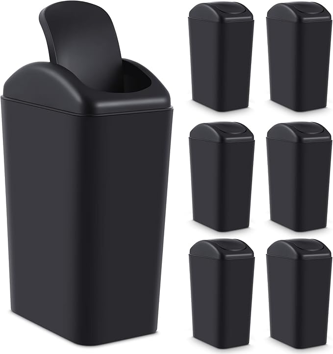 Hoolerry 4 Pcs 3 Gallon/12 Liter Small Trash Can Plastic Kitchen Garbage by Hoolerry