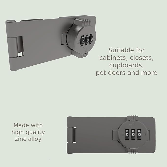 Keyless Combination Lock – 3-Digit Combination Lock - Image 5