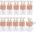10 Pack, 8ml Matte Glass Car Air Freshener Perfume Clip Diffuser, Empty by Furnido