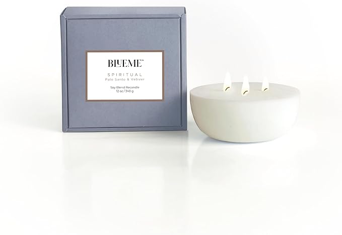 New BLUEME Wellness Candle Wax Refill, Contains Essential Oil, Sustainable by BluemeFragrances