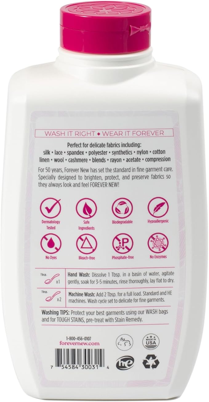 Forever New 32oz Liquid Unscented Fabric Care Wash 2 Pack Natural Laundry - Image 5