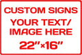 Custom Sign, Custom Sign for Business, Indoor/Outdoor use. 16 * 22 Inches by Repaly